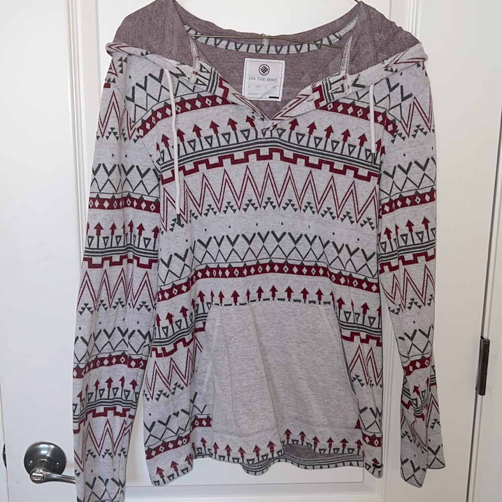Gray men's pullover